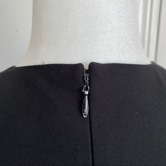 Calvin Klein Stretch Black Dress with Belt - Picture 5 of 9